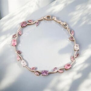 Multi Color Tulip Bracelet - Silver Plated