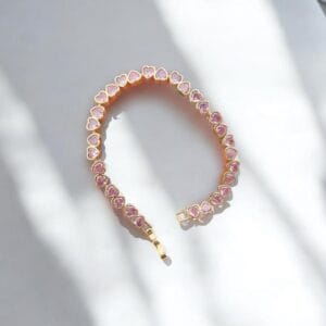 Blush Pink Heart Bracelet