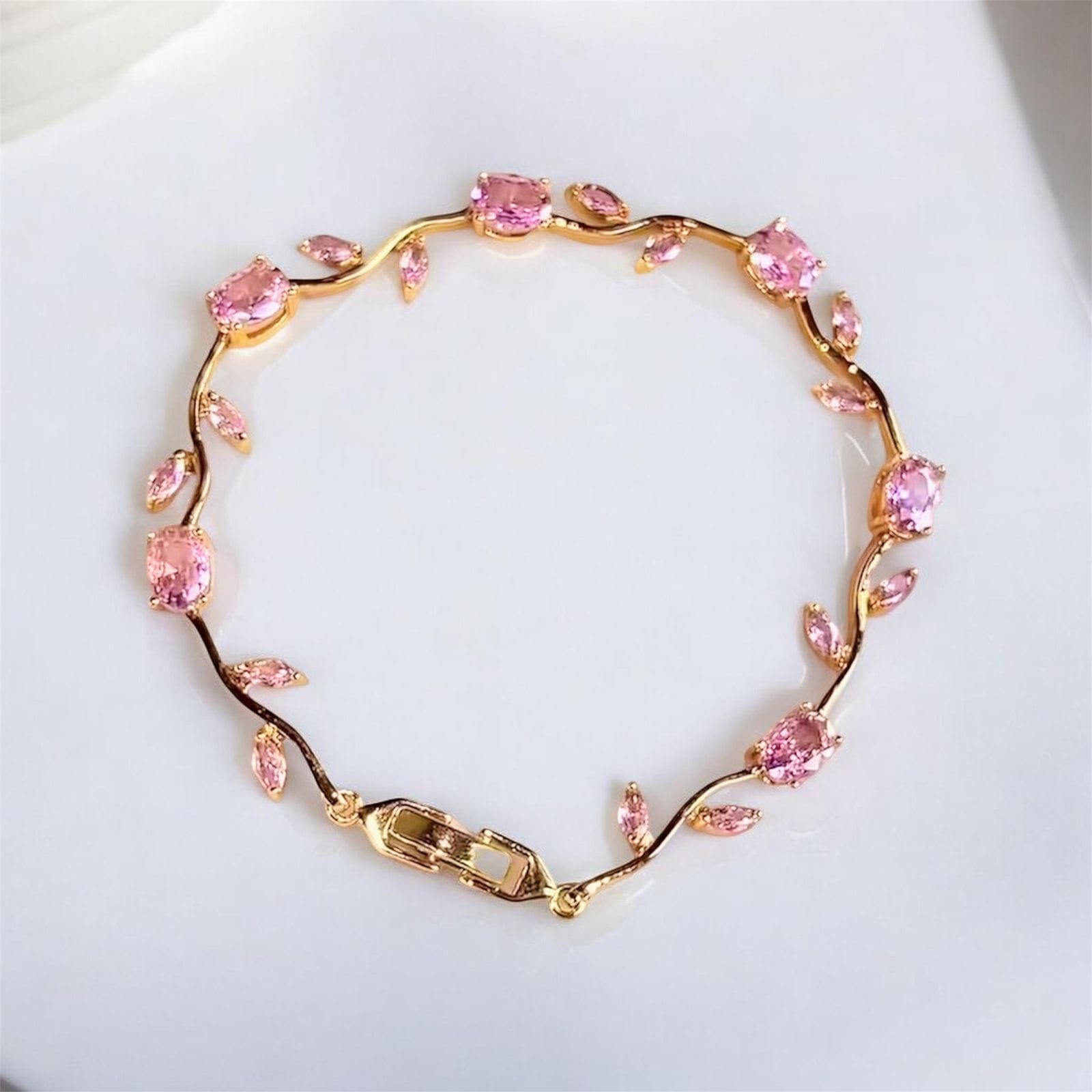 Tulip bracelet- pink